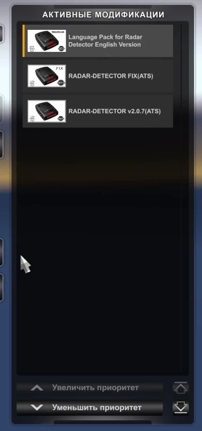 Radar Detector + Language Packs for ATS v2.0.7 1.49