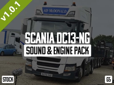 Scania DC13-NG Sound & Engine Pack (G5) v1.0.1