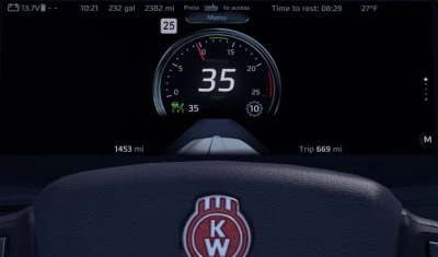 Kenworth T680 2022 Custom Dashboard v1.0 1.49