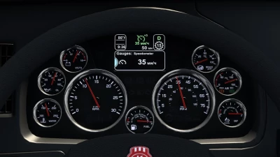 Kenworth W990 Improved Dashboard v1.1 1.49