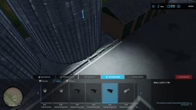 Placeable Wall Lights v1.1.0.0