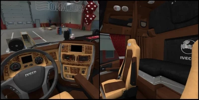 Wood Brown Interior Iveco Hi-Way 1.49