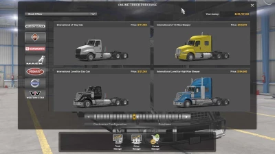 All SCS Trucks in the Mod Dealer ATS v1.6