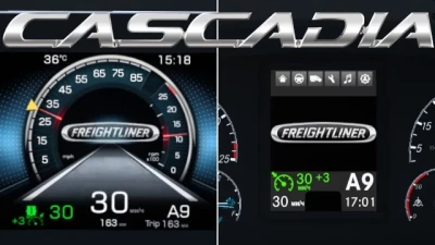 Freightliner Cascadia 2019 Improved Dashboard v3.2