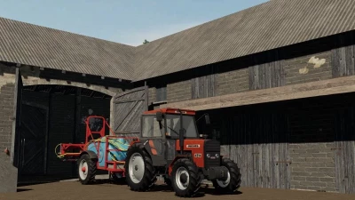 FS19 Barn With Black Brick Cowshed v1.0.0.0