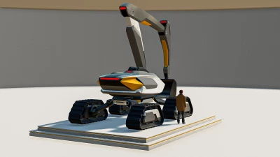 Patreon Exclusive Mod: Concept Excavator For FS22 v1.0