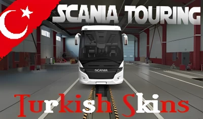 Scania Touring Turkish Bus Skin For Ets2 1.46
