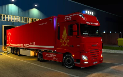Scs Trailer Vigili Del Fuoco Refrigerated 1.46