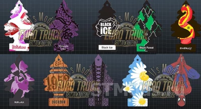 Set of toys & Air Fresheners for the Interior of Trucks v4.5