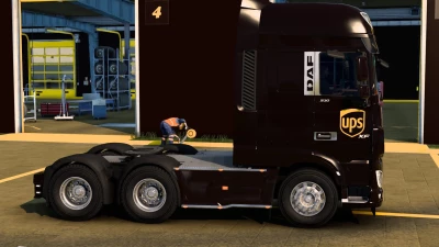 SKIN DAF XF EURO 6 UPS BY RODONITCHO MODS 1.0 1.40 1.46