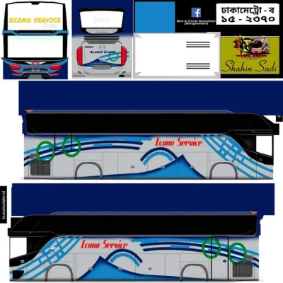 Hino Ak1J Capsul Body Bus Mod with Bd Skin 1.27 & 1.28