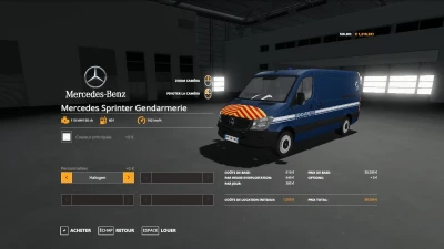 Mercedes Sprinter 313.CDI Gendarmerie v1.0.0.0
