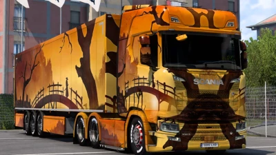 Scania Samurai Painting Art Skin 1.46