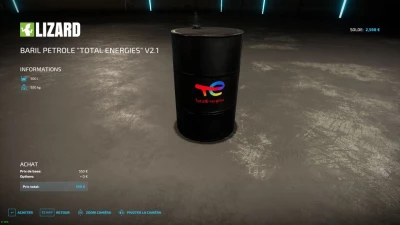 Barrel of oil Total Energies v2.1.0.0