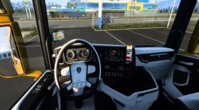 Black White Scania SR Interior v1.0