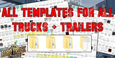 COMPLETE PACK OF TRUCK & TRAILER TEMPLATES V2.7 1.47