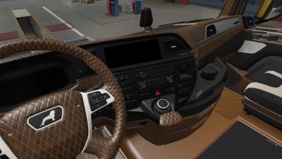 MAN TGX 2020 Black Beige Interior v1.0