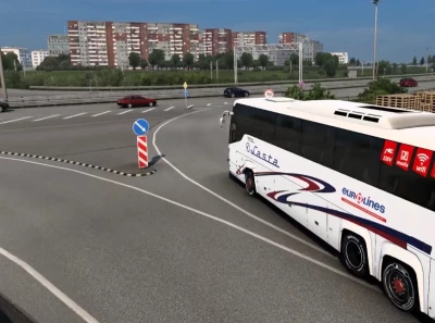 Scania Touring HD New Eurolines Skin v2.9