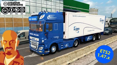 DAF XF 116 DEVRIES & TRAILER ETS2 1.47.x