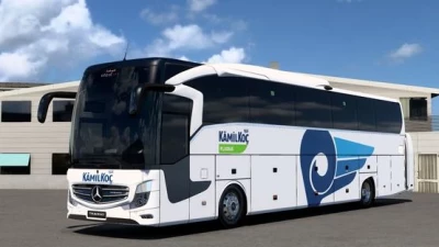 Mercedes Travego 16 SHD KamilKoç FlixBus Kaplaması Skin v1.0