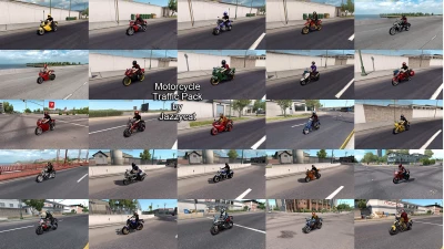 Motorcycle Traffic Pack (ATS) by Jazzycat v6.3