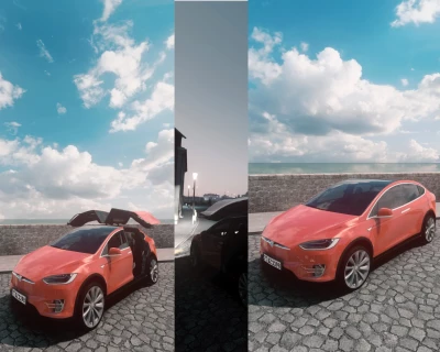 Tesla  Model X Animation Doors And Electric Motor Sound v2.0
