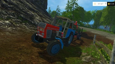 ZETOR CRYSTAL 8011 2WD BLUE AND RED V1.0