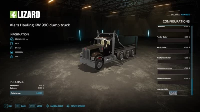 AlersHaulingKenworthW990 dump truck v1.0.0.0