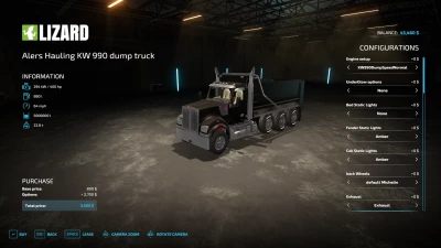 AlersHaulingKenworthW990 dump truck v1.0.0.0