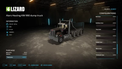 AlersHaulingKenworthW990 dump truck v1.0.0.0