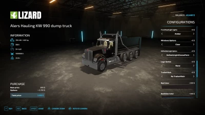 AlersHaulingKenworthW990 dump truck v1.0.0.0