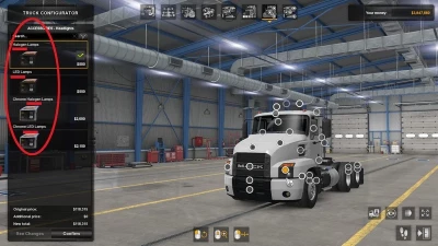 Headlights for SCS Trucks 1.47/1.48