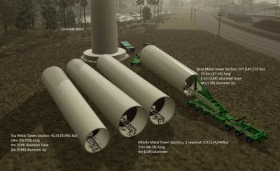 Trail King Double Schnable Trailer and Wind Tower Sections v1.0.0.0