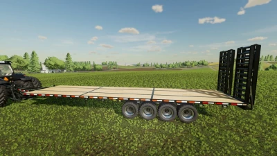 40' Lizard Flatbed Autoloading Bale Trailer v1.0.0.0