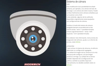 Camera System VERSIÓN EN ESPAÑOL V1.0.0.0