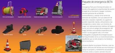 Emergency Pack VERSIÓN EN ESPAÑOL + TEXTURAS + OPCIONES DE COLOR v0.8.0.1