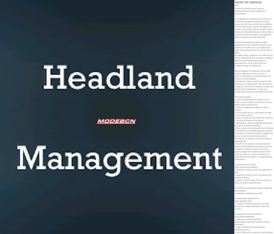 Head land Management VERSIÓN EN ESPAÑOL V2.3.1.0