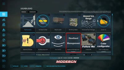 Head land Management VERSIÓN EN ESPAÑOL V2.3.1.0
