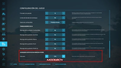 Lower Reverse Beep Vol VERSIÓN EN ESPAÑOL v1.0.0.3