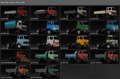 MAZ 5337 / 53371 / 5432 / 5551 0.29.x