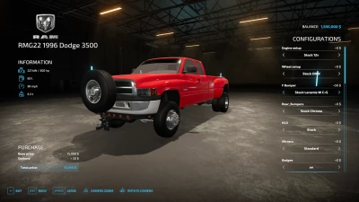 RMG22 1996 Dodge 3500 Working Radio v1.0.0.0