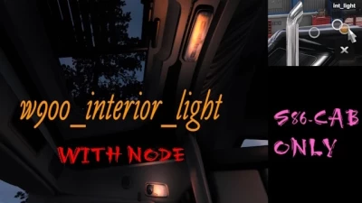 Kenworth W900 Interior Light v1.1 1.48