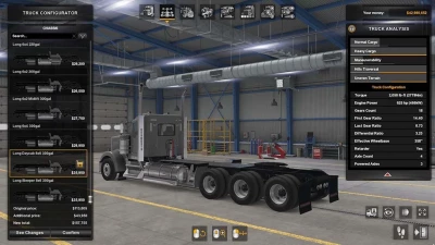 Kenworth W900 Mid Mount 8x6 + Spread Chassis 1.48