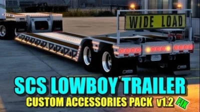 SCS Lowboy Trailer Accessories Pack Fix v1.2 1.48