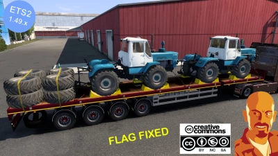 DOLL 4 AXIS FLATBED & FARMING CARGO PACK FLAG FIXED 1.49