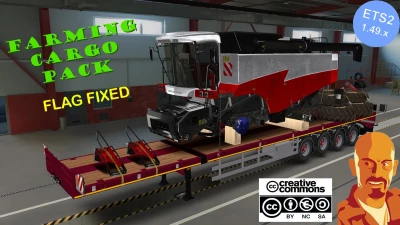 DOLL 4 AXIS FLATBED & FARMING CARGO PACK FLAG FIXED 1.49