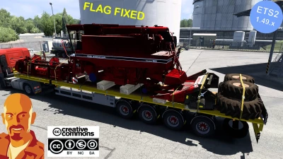 DOLL 4 AXIS FLATBED & FARMING CARGO PACK FLAG FIXED 1.49
