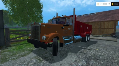 KENWORTH W900A 6X6 MANURE SPREADER V1.0