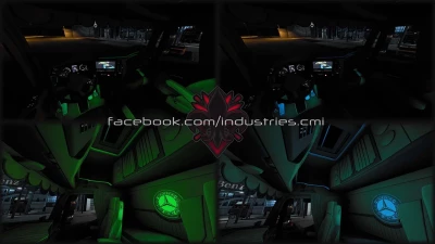Mercedes-Benz Actros MP4 CMI Interior Bundle v1.49