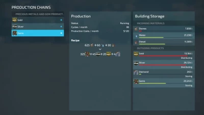Precious Metals and Gem Production BETA v1.0.0.0